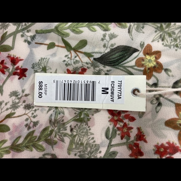 Max Studio Sheer Boho Blouse NWT - Picture 6 of 6